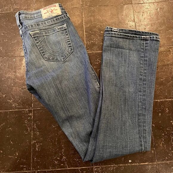 True Religion Midrise Bootcut Jeans Haze Light 27 - Picture 6 of 11